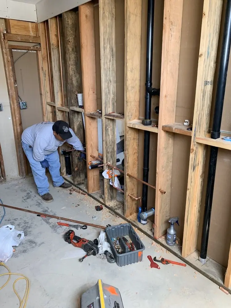 Commercial rough-in plumbing for Water Heater Replacement in North Evanston